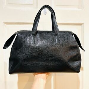 Desmo x Barney's New York Black Italian Leather Satchel Handbag Luxury Designer
